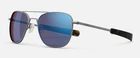 RANDOLPH AF584 55MM SATIN GUNMETAL ZEISS LIGHTPRO SUNGLASSES / SUNGLASSES