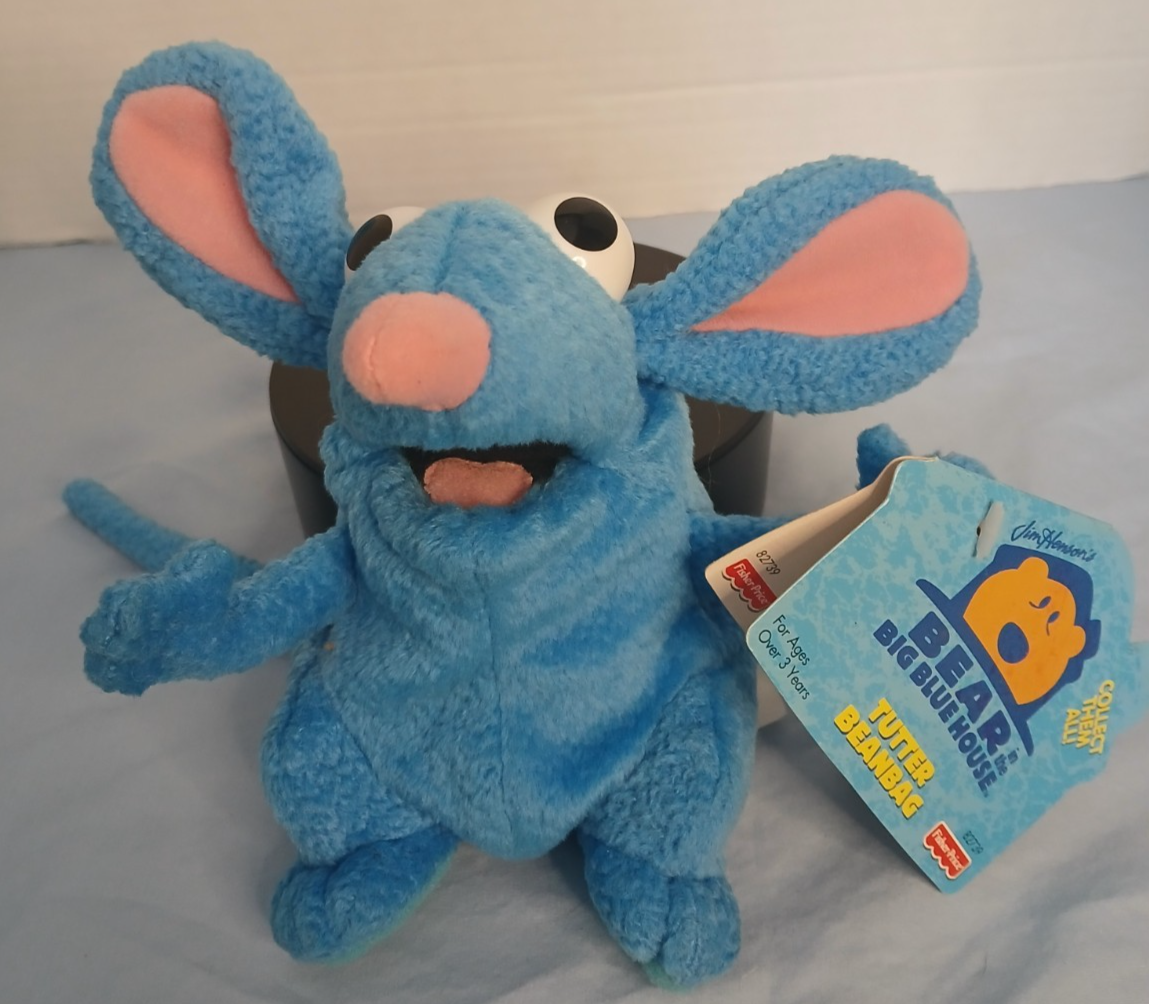 Tutter From Bear In The Big Blue House Bean Bag Plush Fisher-Price