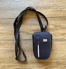 HP Black Soft Carry Case Pouch w/ Strap and Front Zipper Pocket - Vintage Y2K