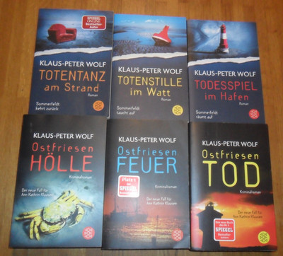 Klaus-Peter Wolf - 6 Krimis / Thriller - Ostfriesland- Konvolut-