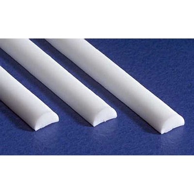 Evergreen Scale Models Half Round .040 5 EVG240 Plastic Building Supplies