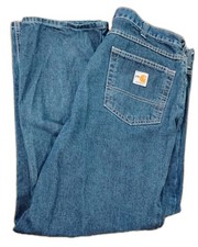 Carhartt FR 280-83, Work 38X29 Flame Resistant APTV 17 Men's Jeans , Blue