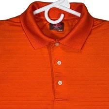Champions Tour Polo Shirt Men's Medium Orange Golf Athletic Casual