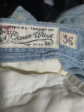 NEW Polo Ralph Lauren Vintage Mens Ocean wash Shorts Sz 36 Cotton NWT