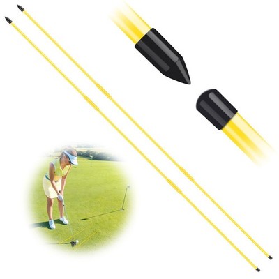 FINGER TEN Golf Alignment Sticks Rods Swing Trainer Tools 43 Inch 2 Or 3 Pack...
