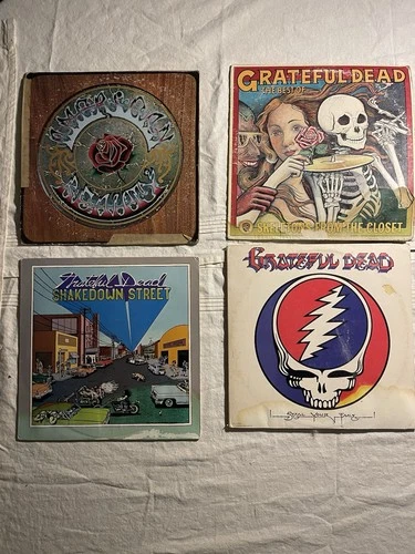 GRATEFUL DEAD VINYL LOT OF 4 ALBUMS:  Steal , Shakedown, Amer Beauty & Skeletons