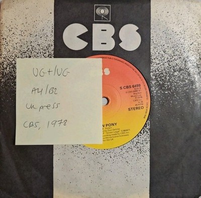 Bob Dylan Baby Stop Crying Vinyl Record VG+/VG CBS6499 1978