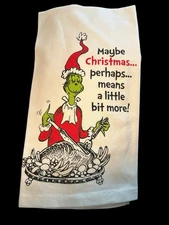 The Grinch Dish Towel By Bioworld 100% Cotton
