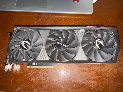 For Parts) ZOTAC GAMING GeForce RTX 3080ti AMP Holo GPU *As is* No