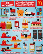 McDonald's Lil McDonald's Toy Lot In Box  5 12 18 20 21 Multiples