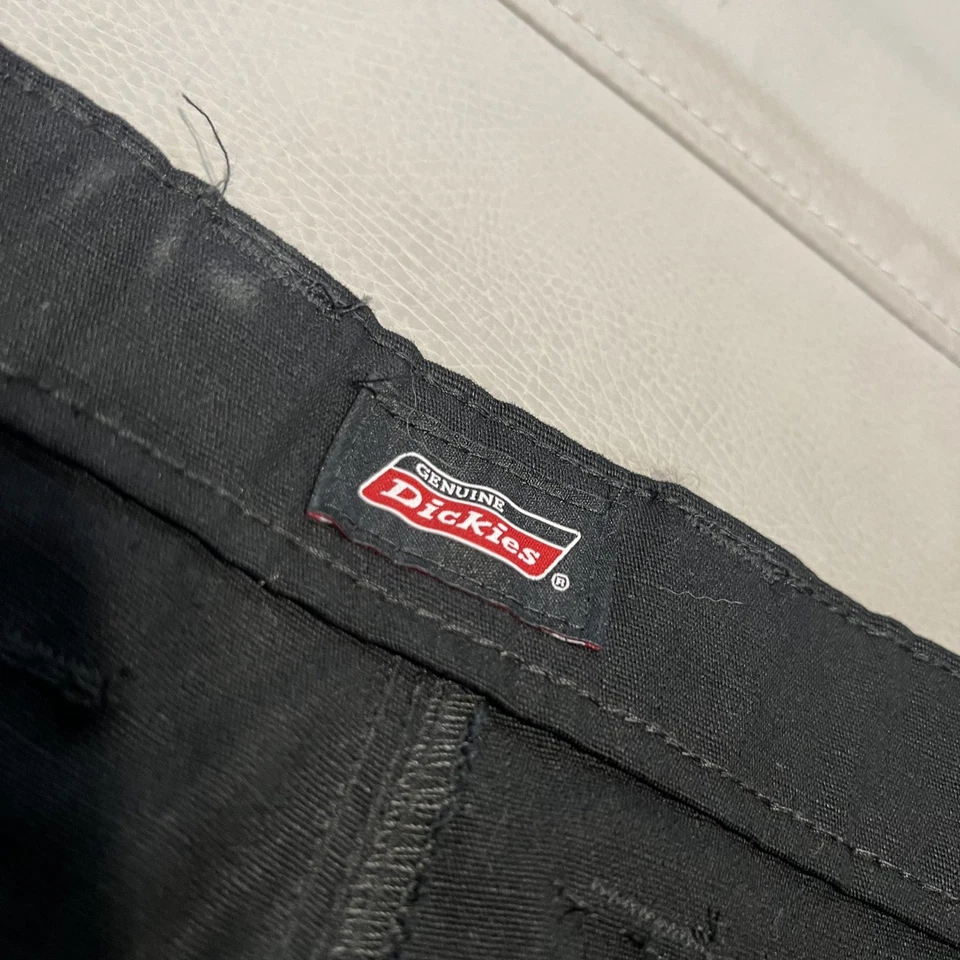 Ropa de trabajo Dickies negra cargo corta utilitaria holgada Y2K patinador ropa de calle ancha-38 Foto 2 de 4
