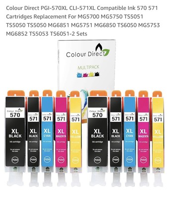 Colour Direct Druckertinte Ersatzpatronen
