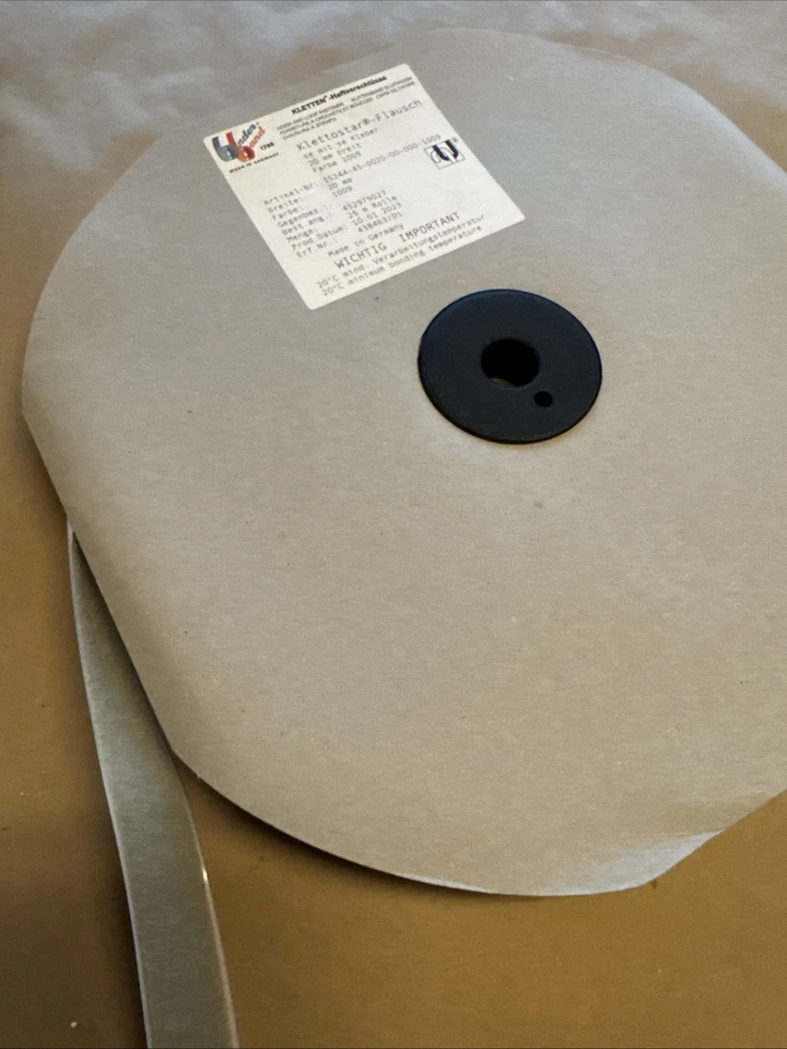 Klettband Flausch Klettostar-Flausch selbstklebend Breite= 20mmLänge=20m, Grau - Bild 2 von 4