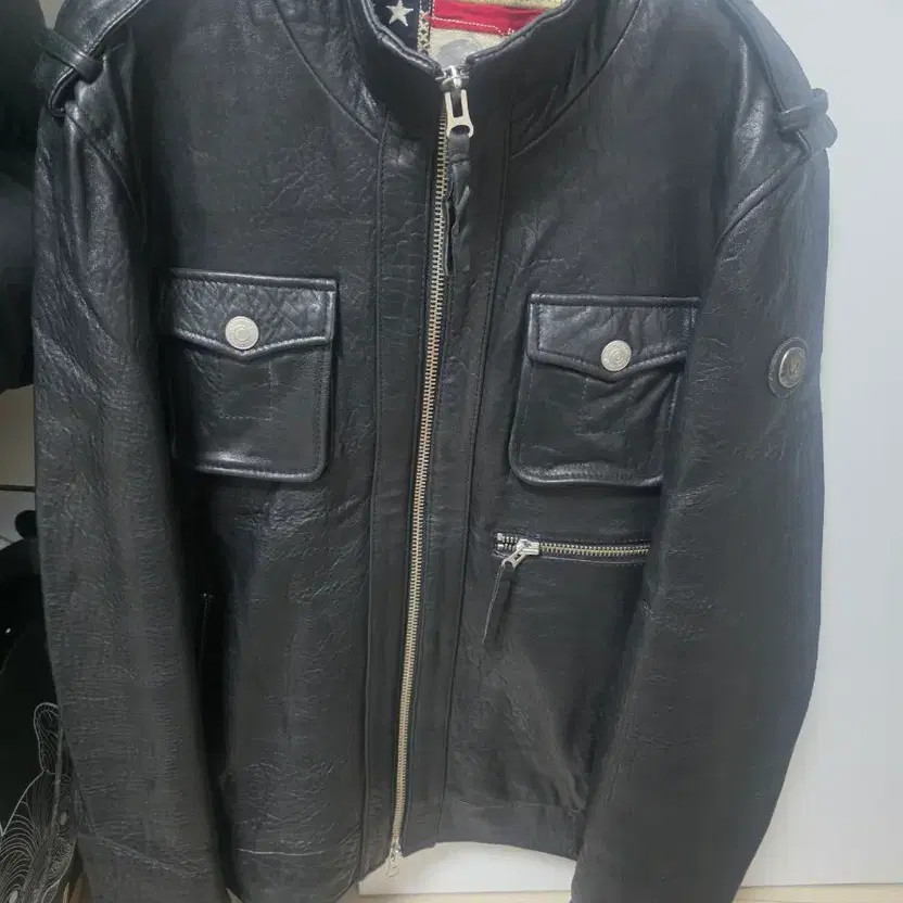 True Religion Leather Jacket - Size 100-105