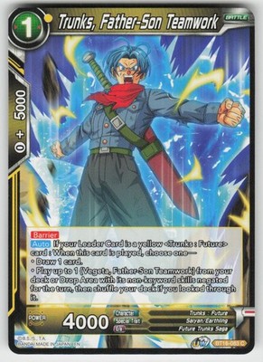 Trunks, Father-Son Teamwork BT16-083 Common  Realm of the Gods