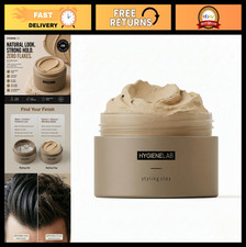 Strong Hold Hair Clay - EWG Verified, Matte Finish, Weightless, Non-Toxic, All H