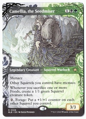 Camellia, the Seedmiser (Showcase) - MTG Bloomburrow - NM - FREE SHIPPING
