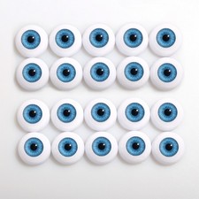 Realistic Half Round Eyes Acrylic Eyeballs for Reborn Baby Dolls Kits DIY Repair