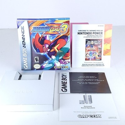 Mega Man Zero 3 Game Boy Advance, GBA 2001 Box and Inserts Only *No Game*