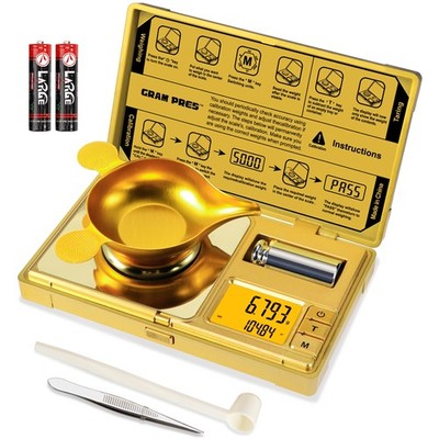 GRAM PRES Hochpräzise Milligrammwaage, 50g0/0,001g Digitale Mini-Taschenwaage
