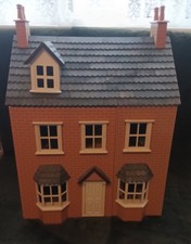 Beautiful Traditional Unfinished Dolls House, Part Furnished