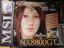 MSI NVIDIA GeForce NX8800GT 512M DDR3 PCI New...