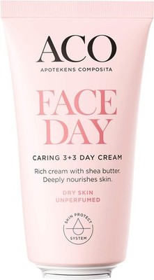 ACO Face Caring 3+3 Tagescreme 50ml unparfümierte Tagescreme für trockene Haut