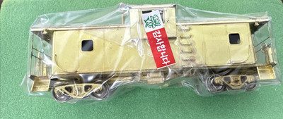 Overland Models HO Brass ATSF/Santa Fe Wide Vision Caboose Ce-6/Ce8 Unpaint NIB