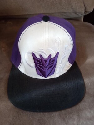Transformers Youth OSFM Purple & White Snapback Hat Cap Hasbro 2014 mega tron