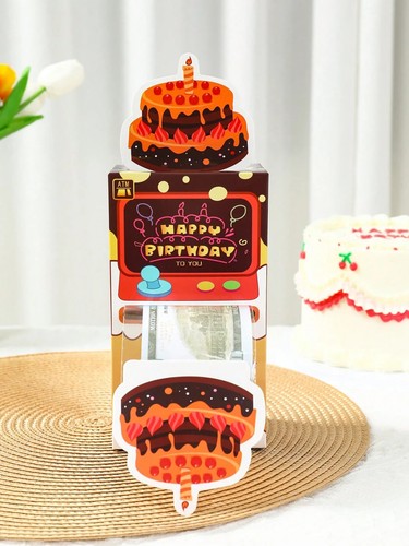 Geschenk Ausziehbox Geburtstag Zug Spardose mit Klarsichttüten Partyzubehör - Bild 2 von 23