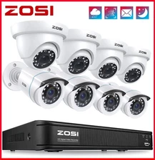 ZOSI H.265+ 8CH DVR Security System Home Outdoor Camera Night Vision CCTV Camera