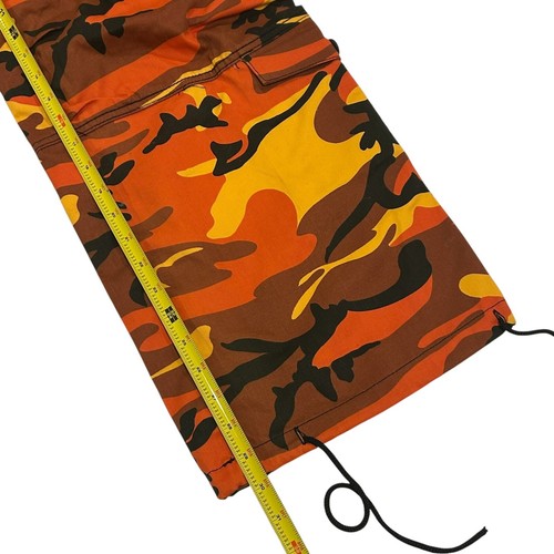 Rothco BDU Pants Mens Small Regular Orange Camo Cargo Tactical Military Uniform - Afbeelding 6 van 8