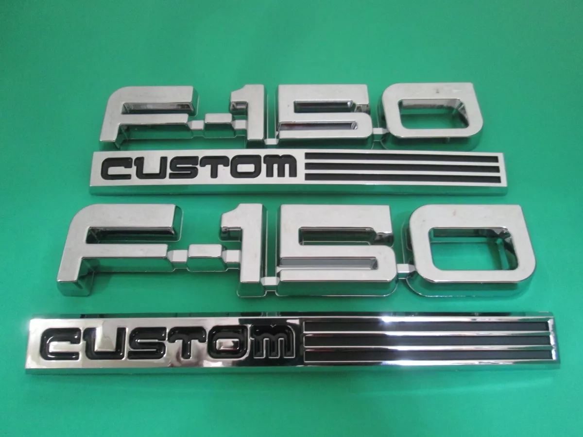 87 88 89 90 91 FORD F-150 CUSTOM SIDE EMBLEMS LOGO BADGES SYMBOL SIGN OEM  *NEW*