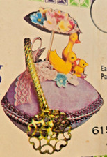 RARE Walco EASTER PARADE Ducks Egg Vtg Sequin Bead Christmas Ornament Kit Neat