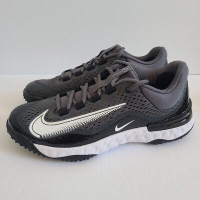 NEW Nike Alpha Huarache Elite 4 Turf Baseball Shoes DJ6523-011 Size 8.5 Black Nike Alpha Huarache Elite 4 TF Turf Black Baseball Shoes Sz  main image 3