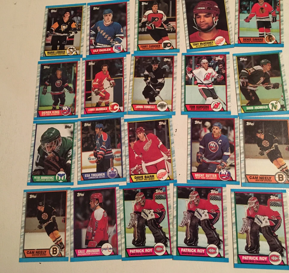 207 Cards 1989-90 Topps Hockey  Sakic/Leetch/Gretzky/Lemieux/Yzerman) Ex Cond UG - Image 4 of 4
