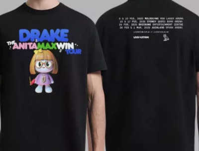 Drake The Anita Max Win Tour In Australia And New Zealand 2025 Tour T-Shirt