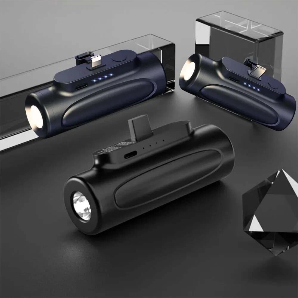 5000mAh Power Bank Portable Charger for iPhone 15 14 13 External Battery Backup