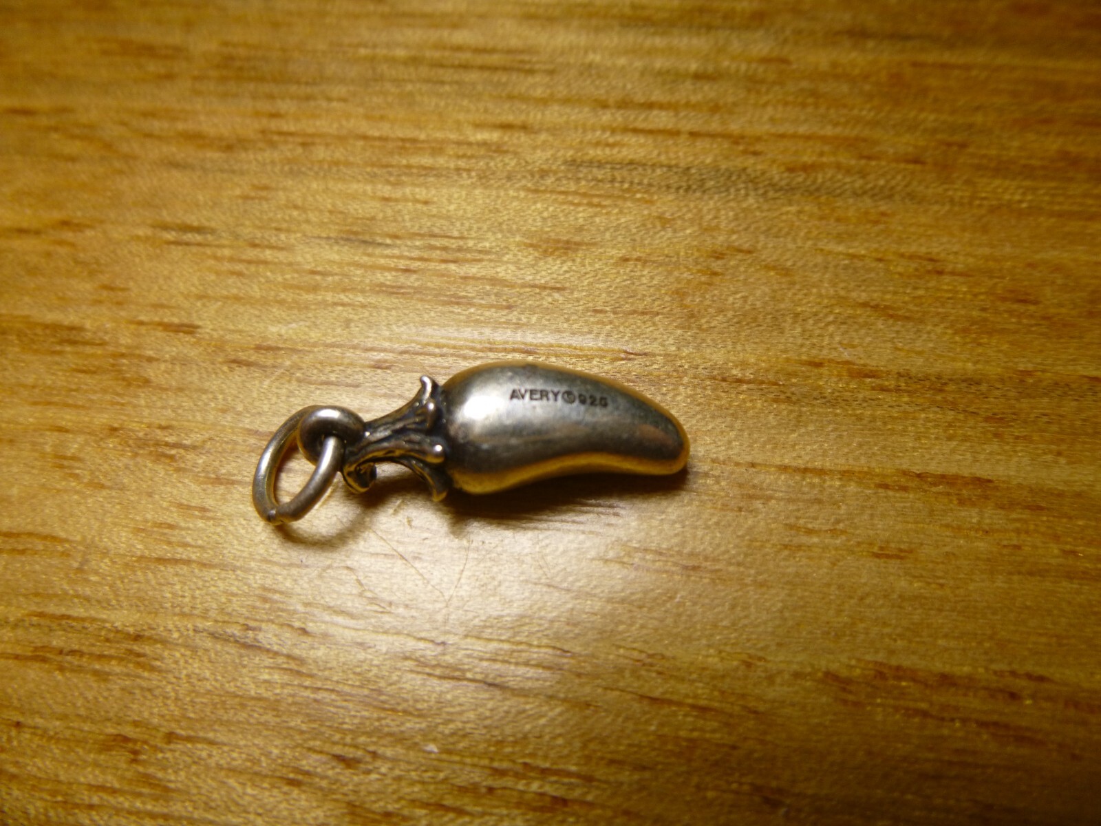 James Avery Sterling Silver 3D JALAPENO PEPPER Charm Gem