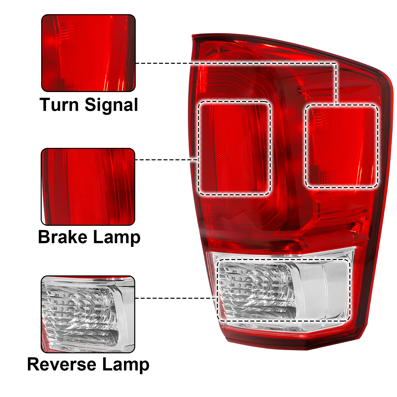 For 20162021 Toyota Tail Lights Stop Brake Light Left & Right