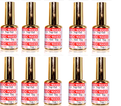 DND DC Top Coat 900 No Cleanser Soak Off LED/UV Bundle 10 pcs Great Deal 2023
