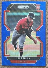 2022 Panini Prizm Blue Wave Luis Frias Rookie /60 Arizona Diamondbacks #261