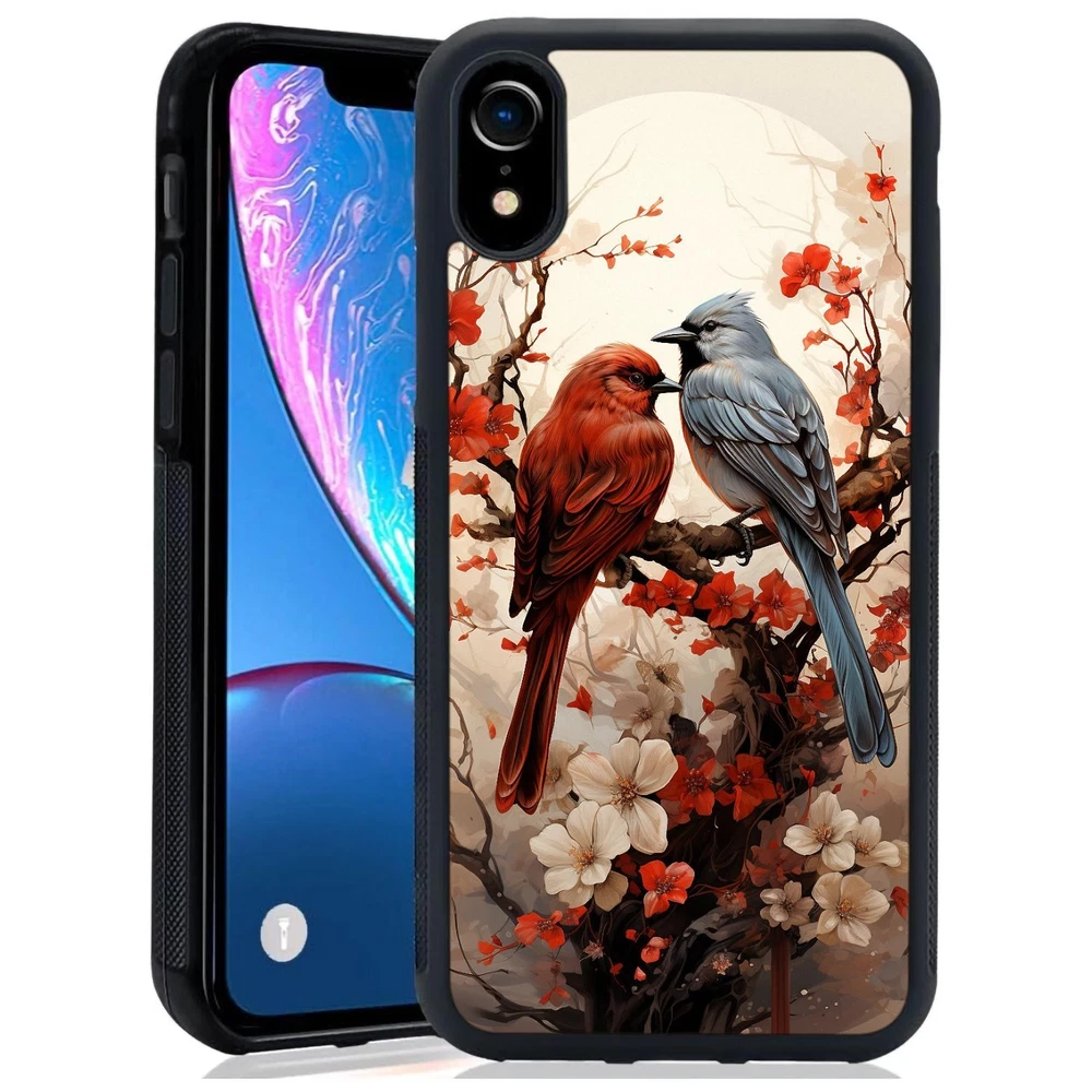 Phone Case Bird Red snow branch For Google Motorola Moto Apple iPhone