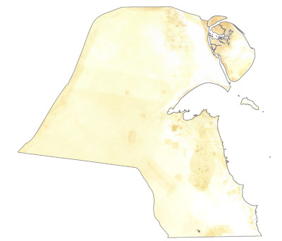 Kuwait Satellite Map GLOSSY POSTER PICTURE PHOTO PRINT BANNER 13248