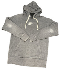 Vintage Nike Center Swoosh Spell Out Hoodie Well Worn Black Tag Size Small
