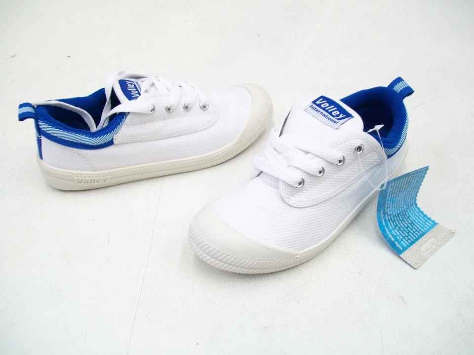 DUNLOP VOLLEYS SHOES VOLLEY CASUAL BOYS GIRLS SNEAKERS CANVAS WHITE TRAINERS - Image 2 of 4