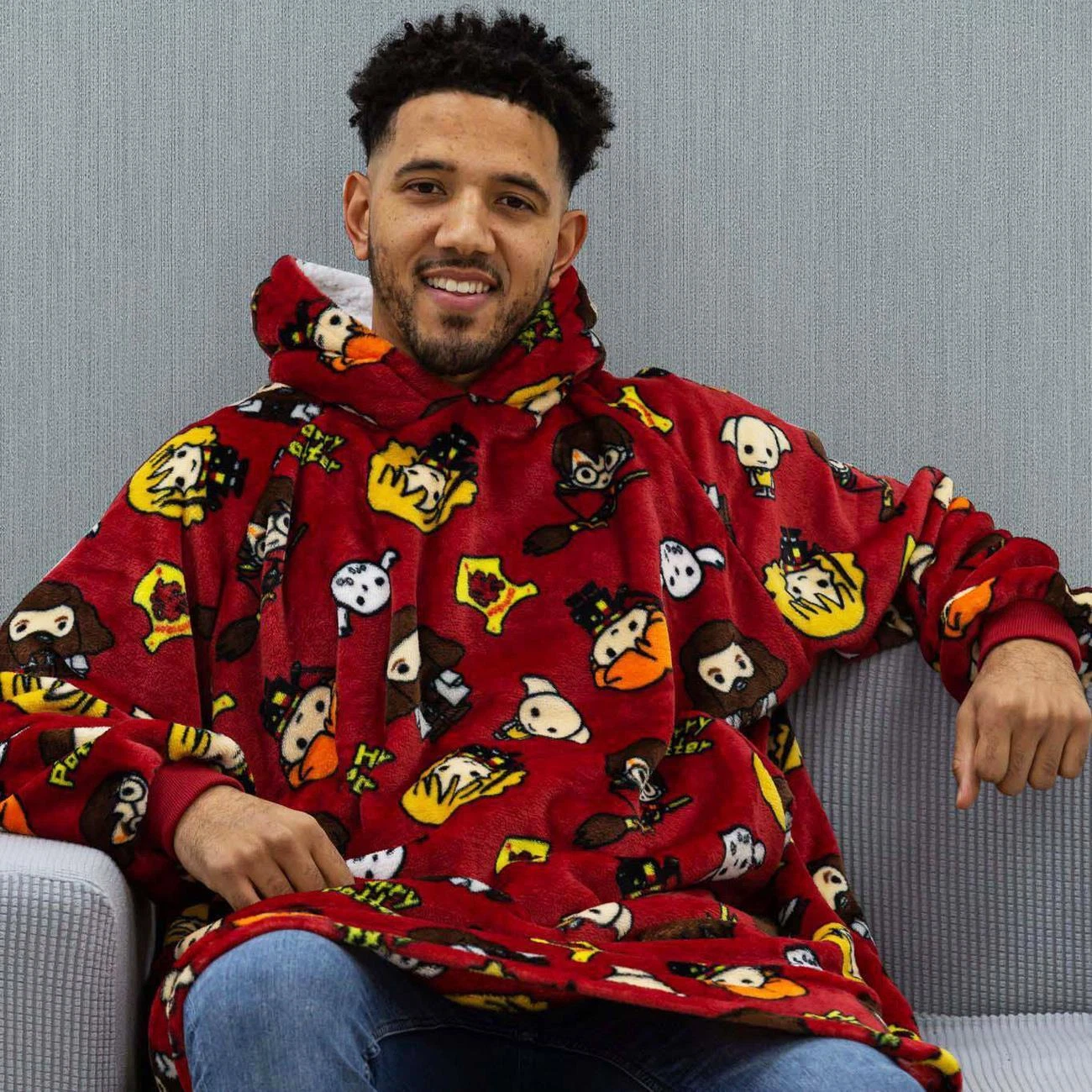 Harry Potter Oversized Hoodie Flannel Wearable Blanket