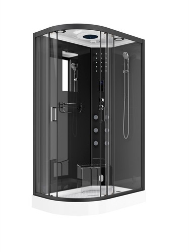 Steam Shower Cabin 1200x800mm Modern Spa Room Cubicle Enclosure Bathroom Pod L/R - Picture 16 of 24
