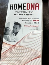 x4 HomeDNA PATERNITY Test Analysis Report, Accuracy Guaranteed Sealed