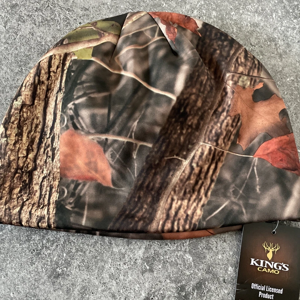Men's Kings Camo Reversible Poly Beanie Woodland Shadow Pattern - Image 3 of 4